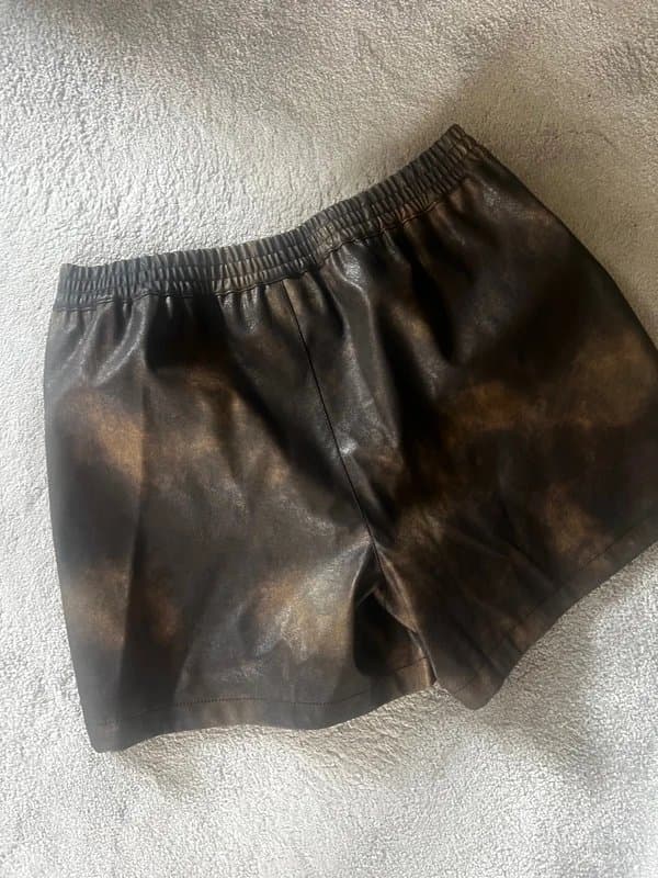 ASOS Faux leather shorts , murkey brown pattern