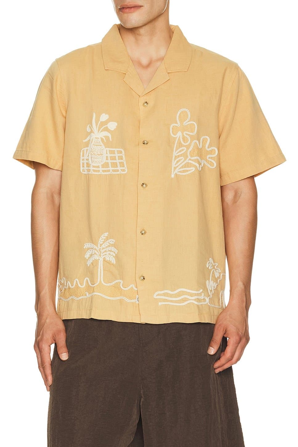 revolve Sol Embroidered Resort Shirt