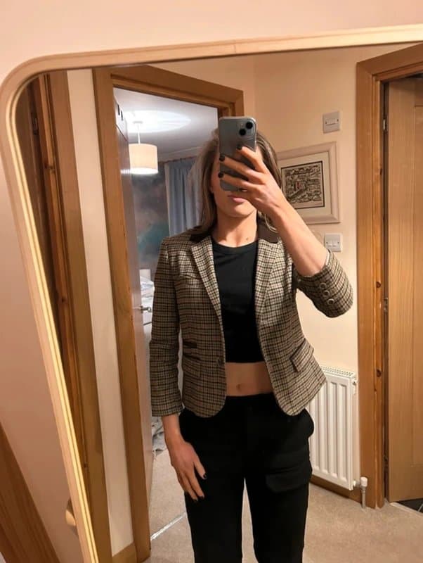 Topshop Topshop tweed blazer
