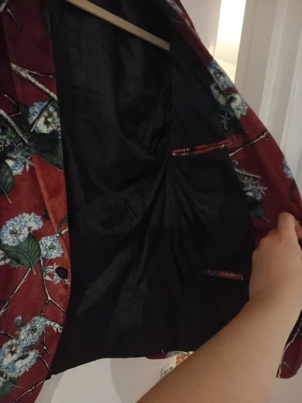 ASOS ASOS Red Floral Design Blazer
