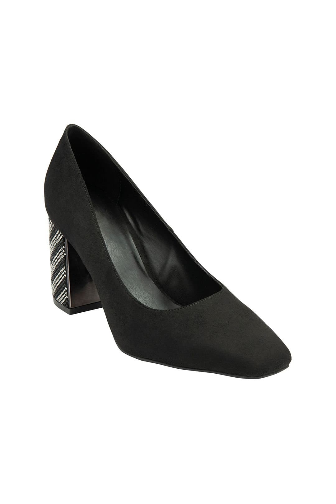 Lotus Lotus Women's 'Cassidy' Block-Heel Court Shoes in Black