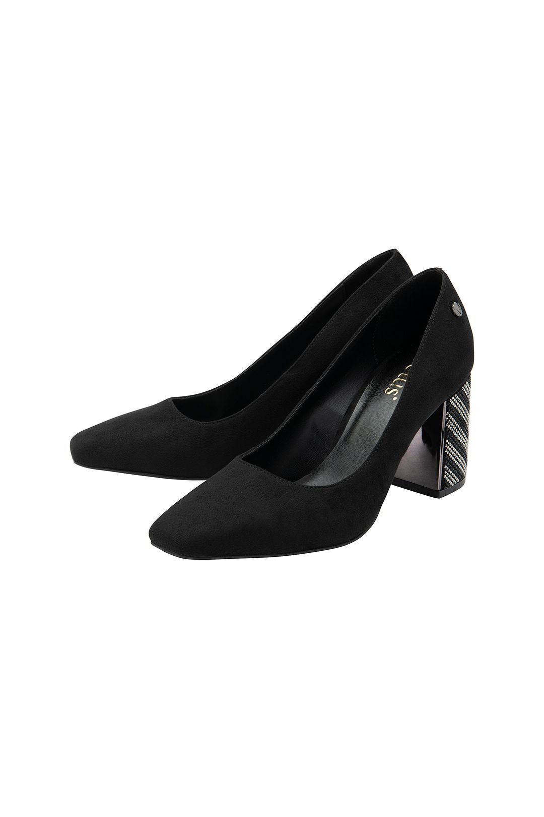Lotus Lotus Women's 'Cassidy' Block-Heel Court Shoes in Black - 2