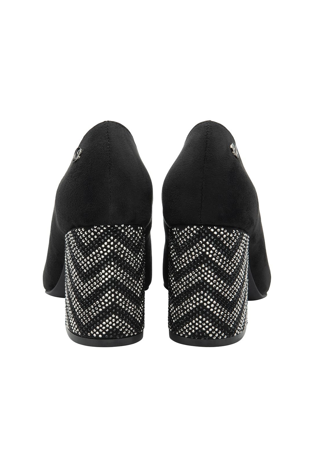 Lotus Lotus Women's 'Cassidy' Block-Heel Court Shoes in Black - 3