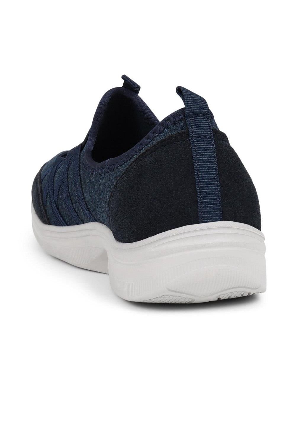 Easyfit Easyfit Women's Extra-Wide Bungee Lace Trainers in Navy - 3