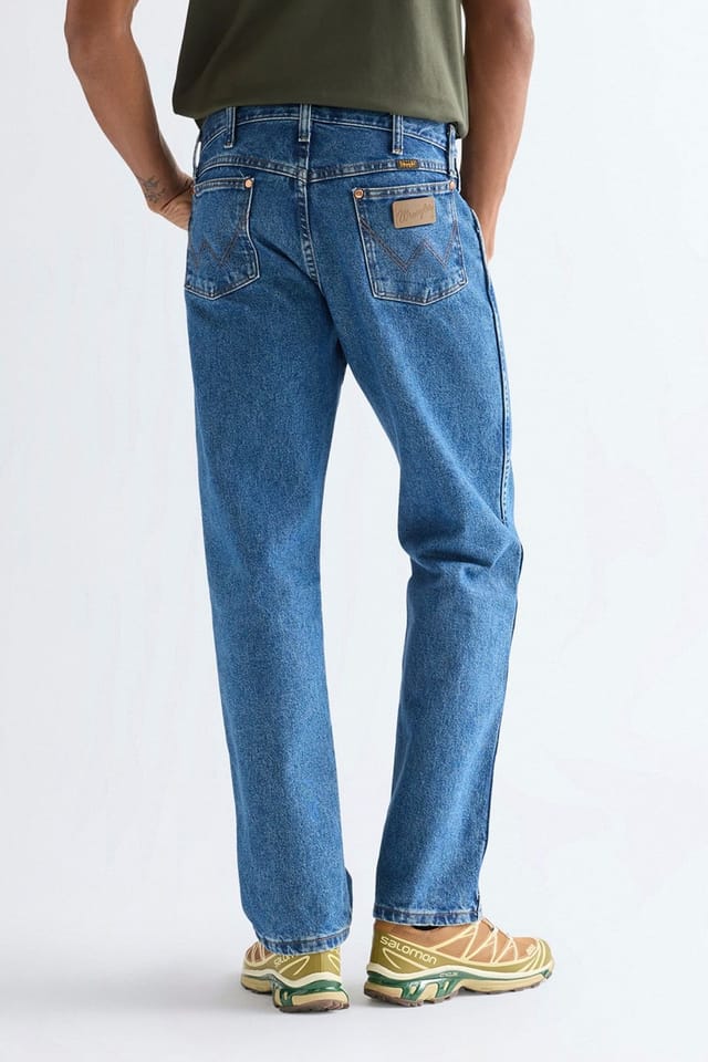 Wrangler Wrangler Men's 13MWZ Cowboy Cut Original Fit Jeans Stonewashed in Blue - 2