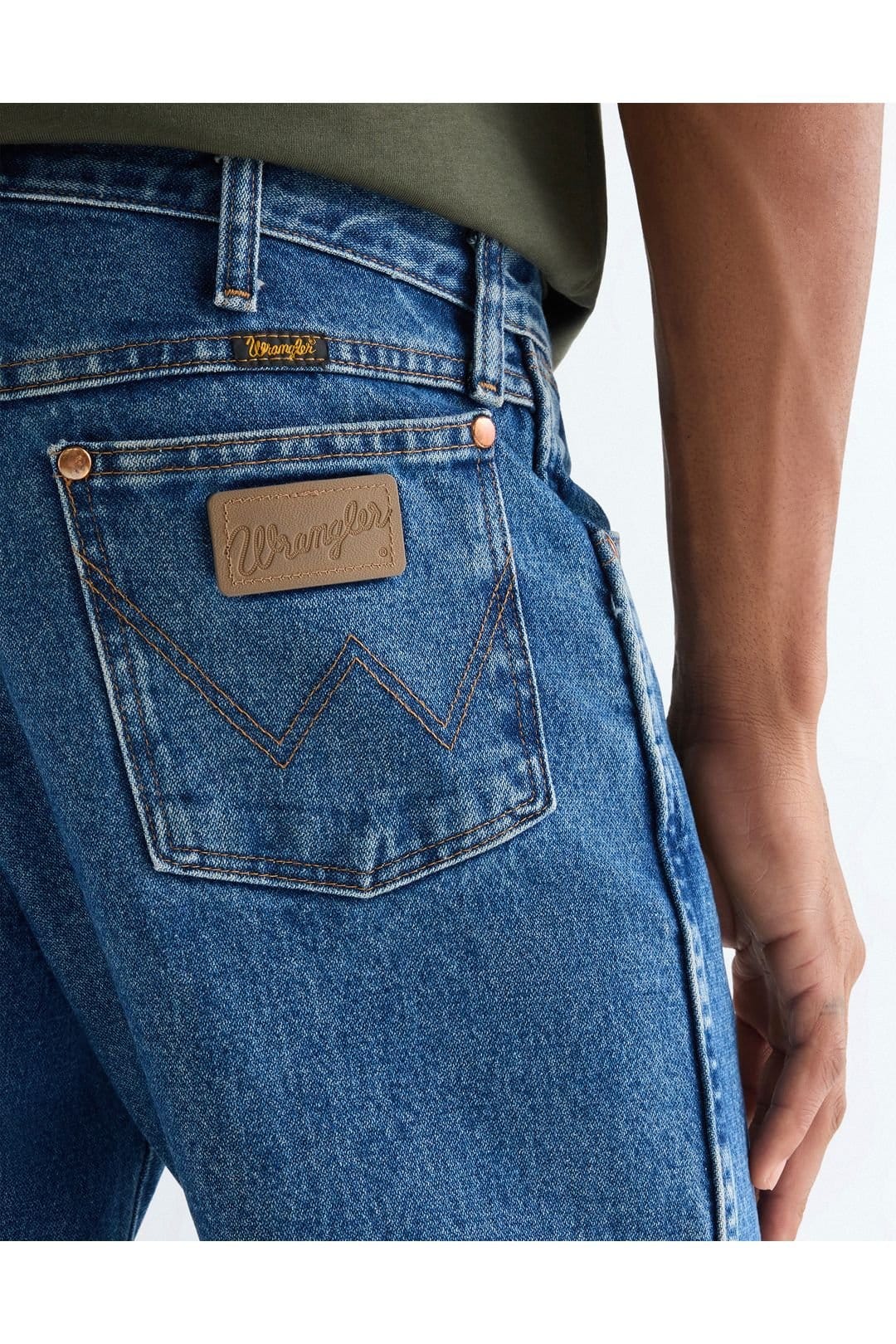 Wrangler Wrangler Men's 13MWZ Cowboy Cut Original Fit Jeans Stonewashed in Blue - 4