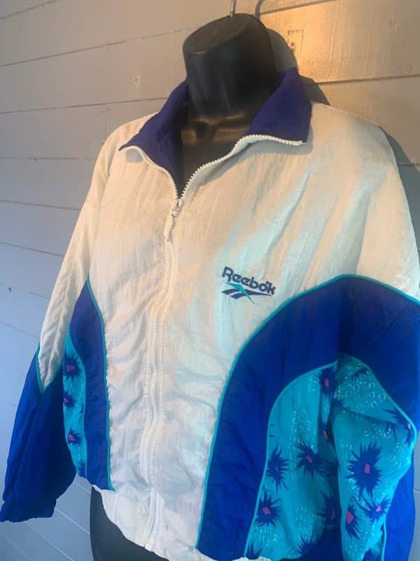 Reebok Vintage Reebok shell jacket retro sports windbreaker UK 10-14