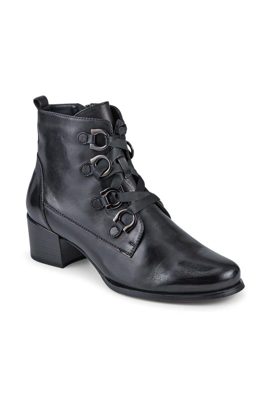 Jones Bootmaker Jones Bootmaker Women's Legacy Leather Ankle Boots in Black
