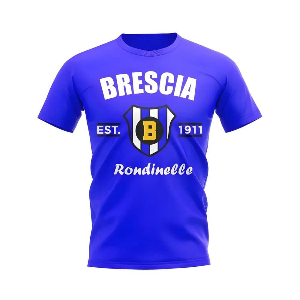 Brescia Brescia Men's Personalised Established Football T-Shirt Royal in Blue