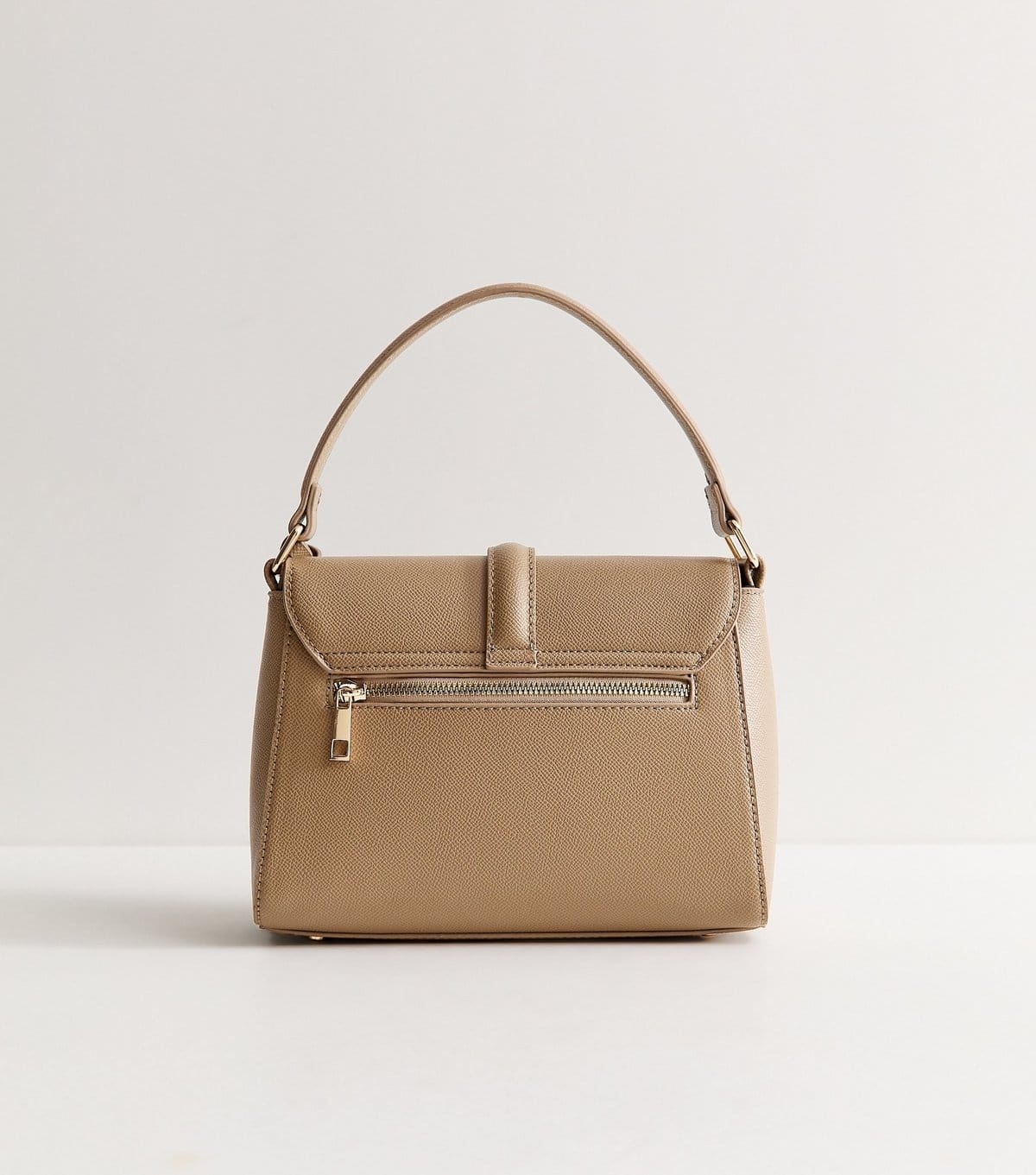 New Look Mink Top Handle Front Clasp Crossbody Bag Vegan New Look - 4