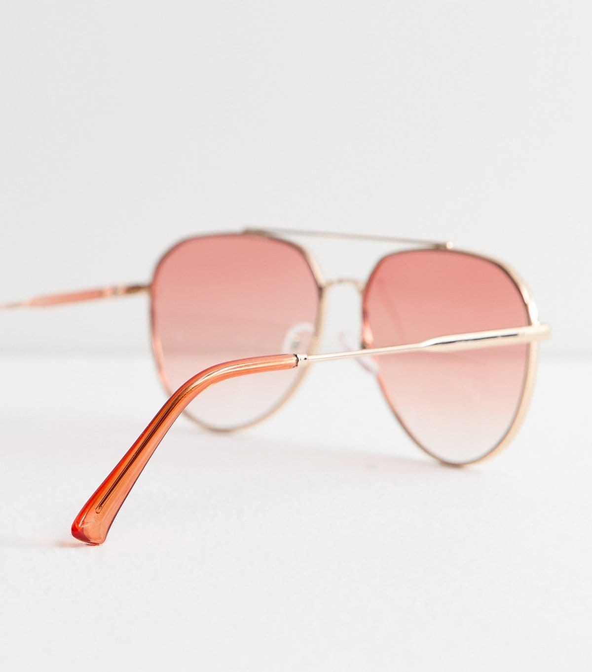 New Look Orange Lens Metal Aviator Sunglasses New Look - 4