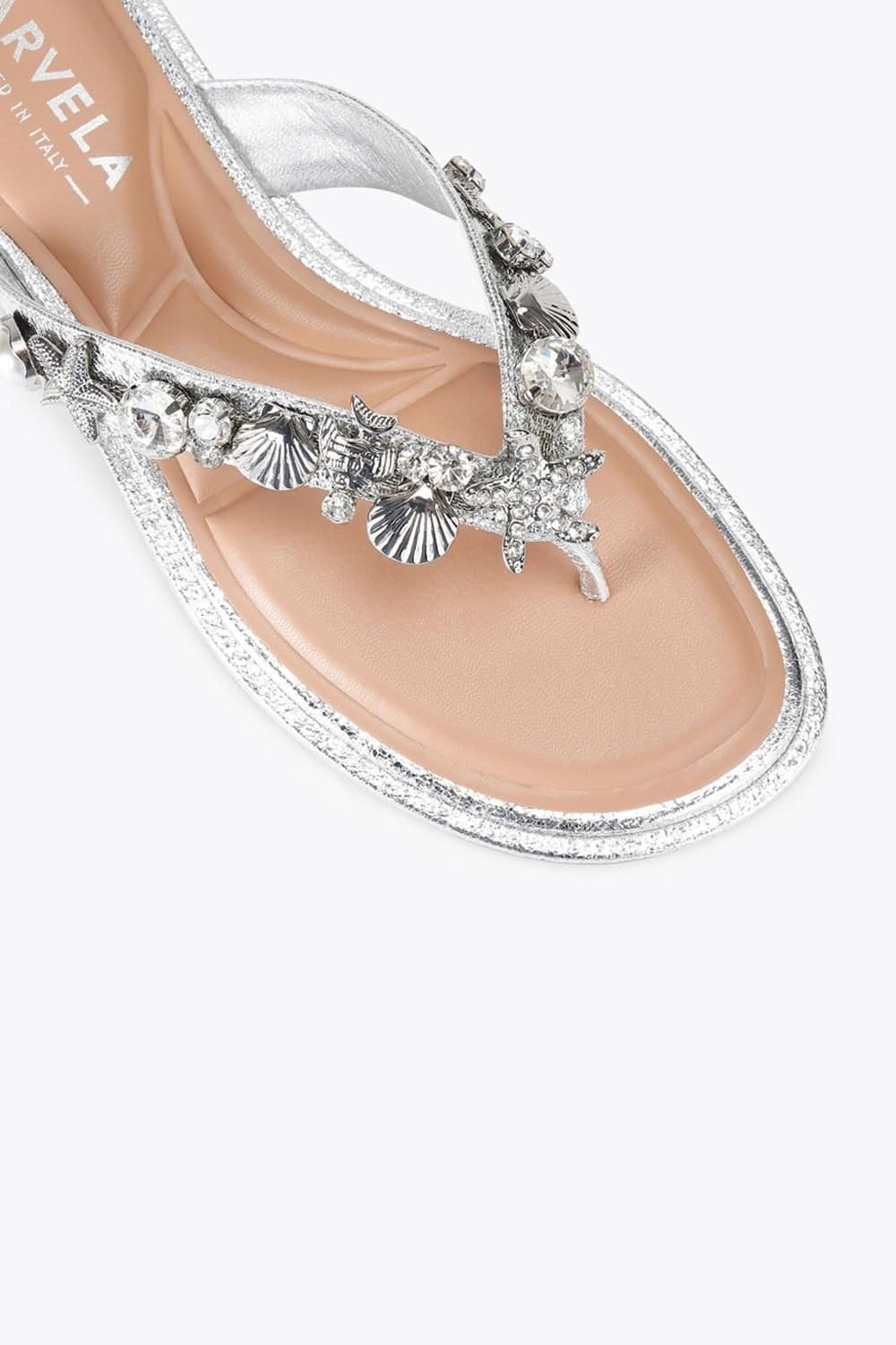 Carvela Carvela Women's 'Marina Flat Sandal' Sandals in Silver - 4