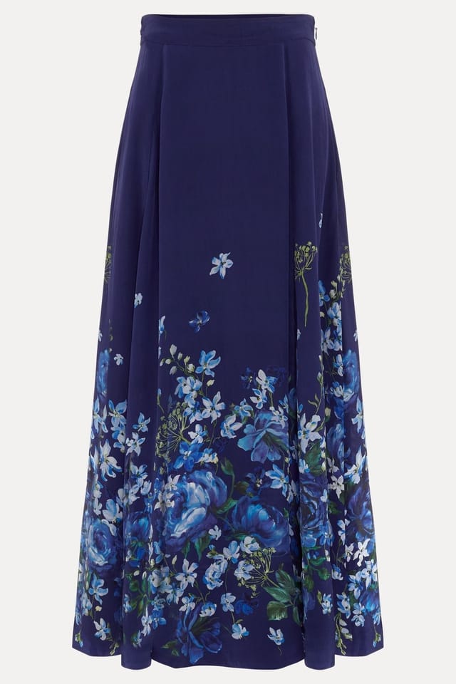 Phase Eight Phase Eight Women's Maeve Floral Skirt in Navy - 2