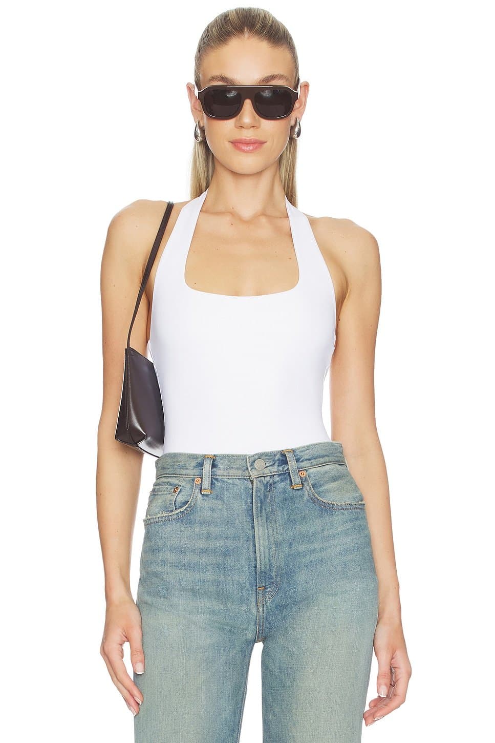 revolve Scuba Halter Square Neck Bodysuit