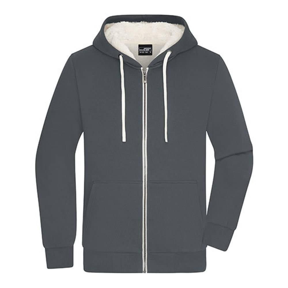 James and Nicholson James and Nicholson Men's Doubleface Jacket in Dark Grey