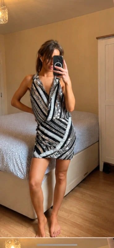 ASOS Sequin Embellished Wrap Dress