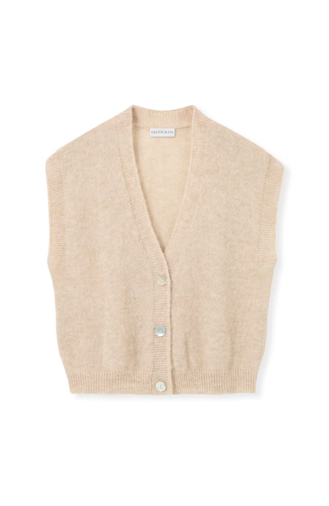 Celtic & Co Celtic & Co Women's Grown On Button Up Sleeve Cardigan in Cream - 2