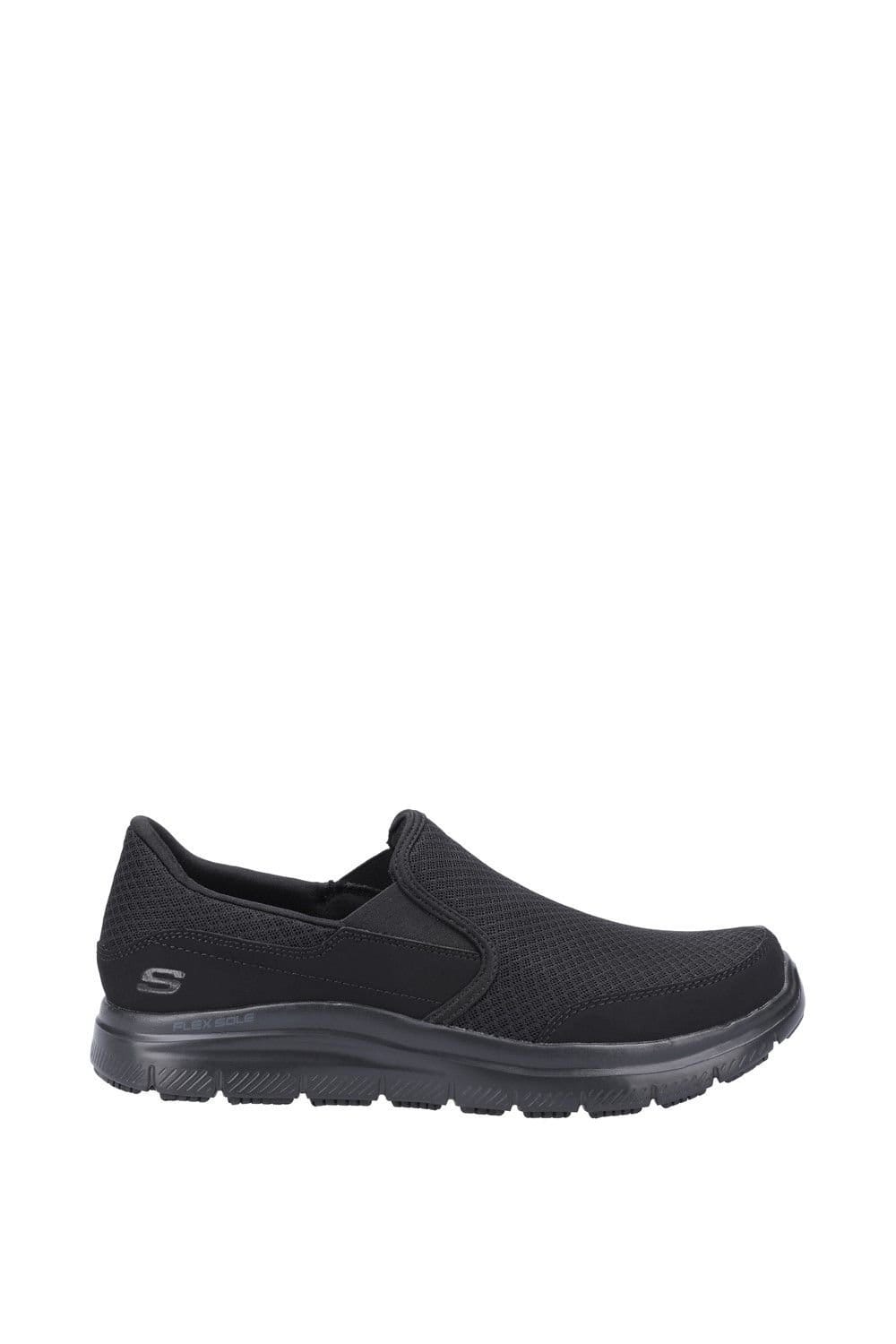 Skechers Skechers Men's Flex Advantage - McAllen Sr Occupational Shoe in Black - 4