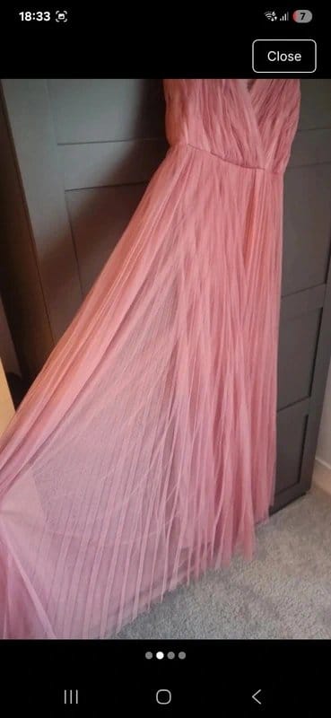 ASOS Design Rose Tulle Maxi Dress for Bridesmaids