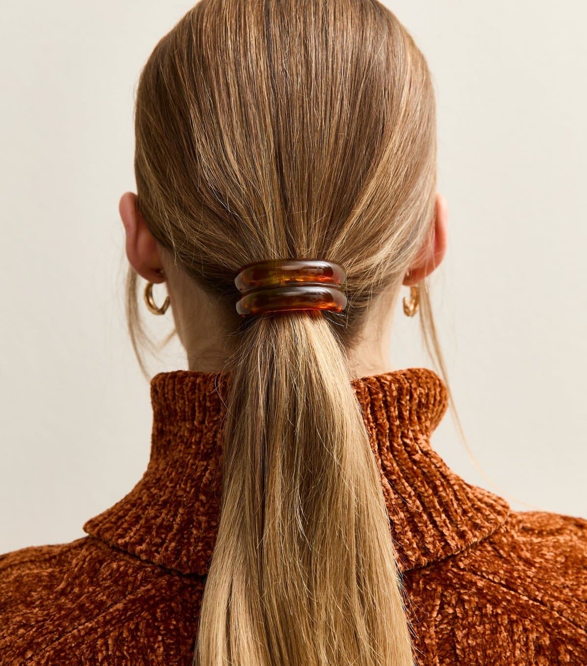 New Look Mid Brown Resin Ponytail Holder New Look