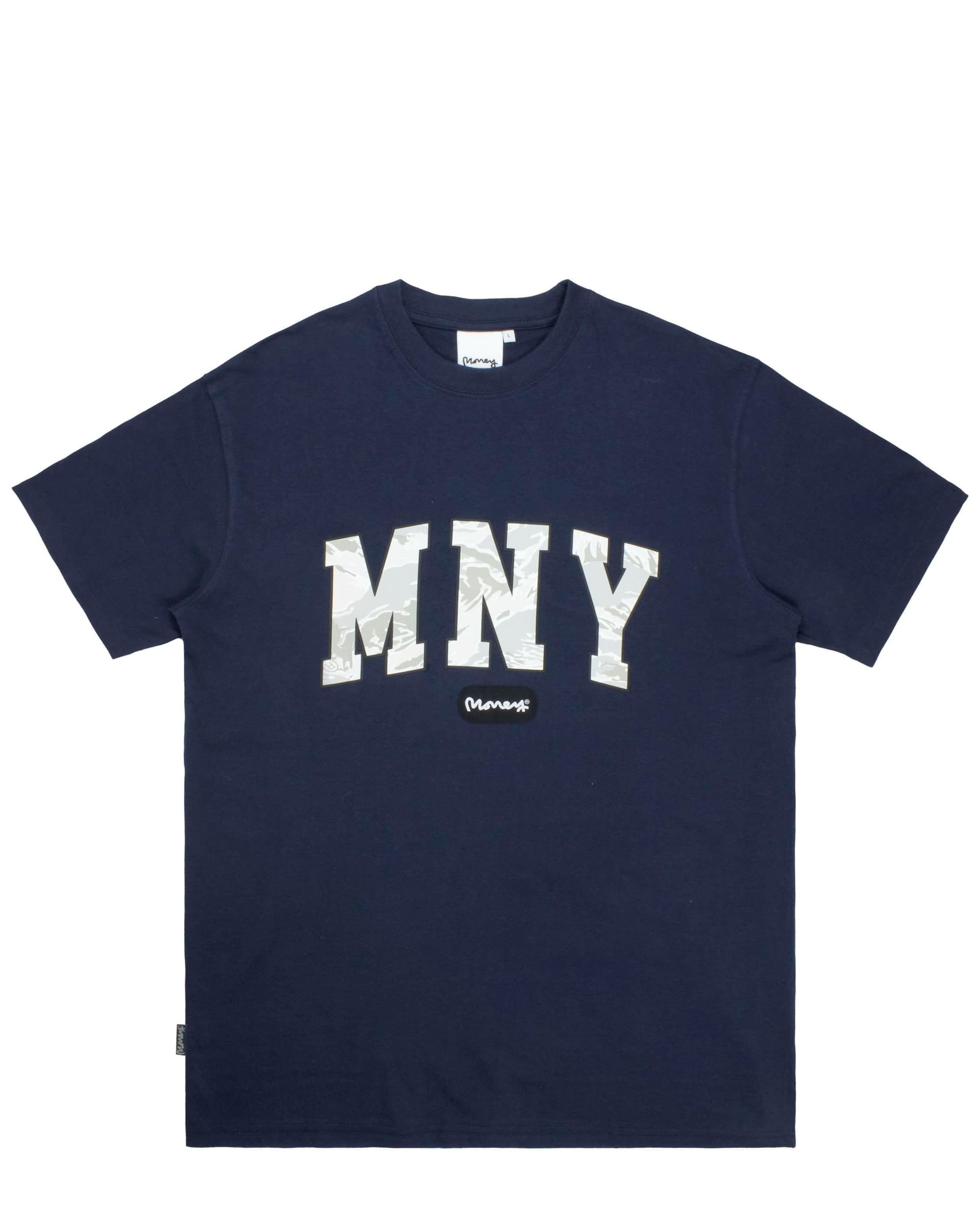Money Money Men's Camo Fill Tee in Navy