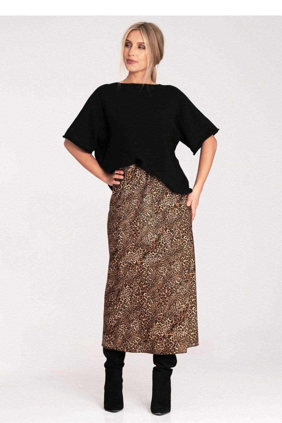 Love Lace Love Lace Women's Satin Midi Skirt with Elastic Waist - 4