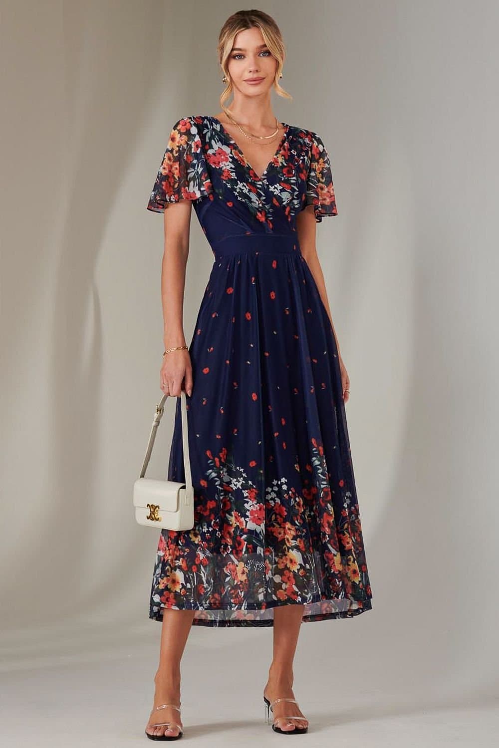 Jolie Moi Jolie Moi Women's Wrap Maxi Dress