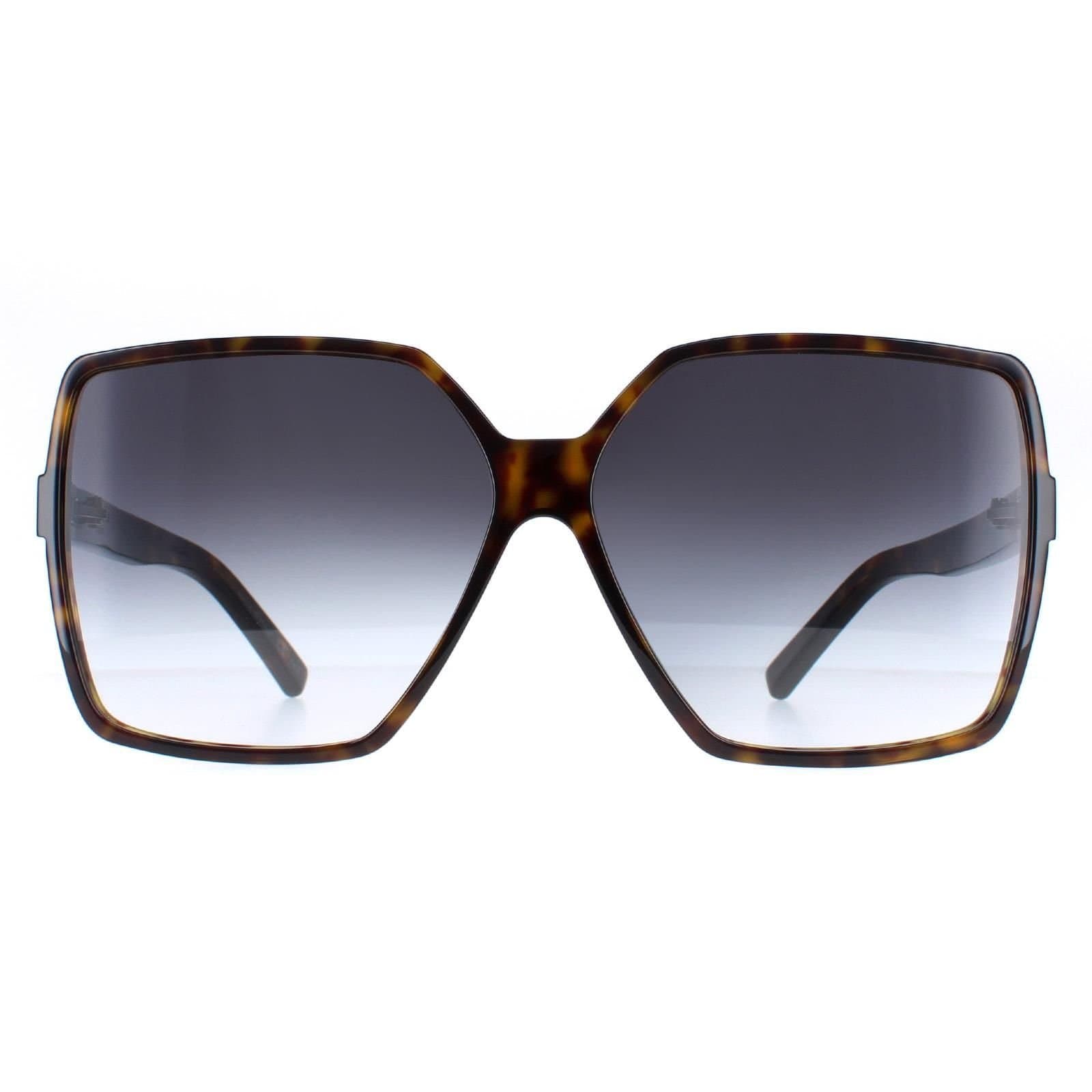 Saint Laurent Saint Laurent Women's Square Havana Blue Gradient SL 232-BETTY in Brown