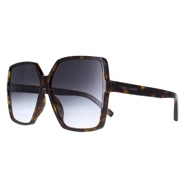Saint Laurent Saint Laurent Women's Square Havana Blue Gradient SL 232-BETTY in Brown - 2