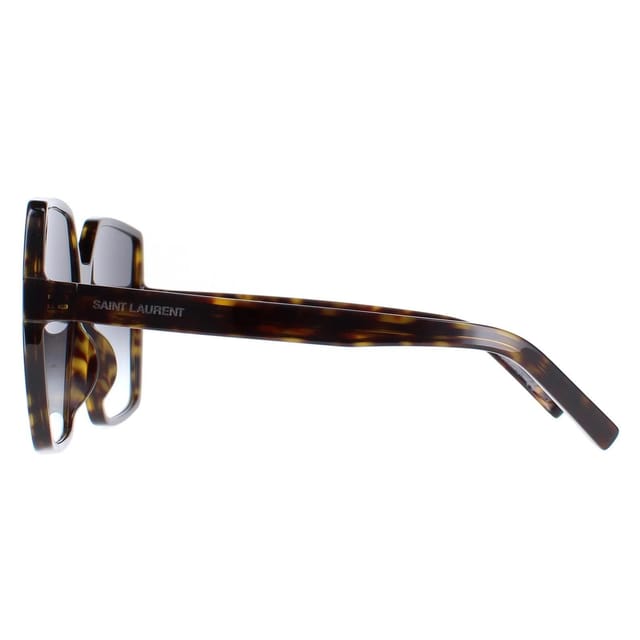 Saint Laurent Saint Laurent Women's Square Havana Blue Gradient SL 232-BETTY in Brown - 3