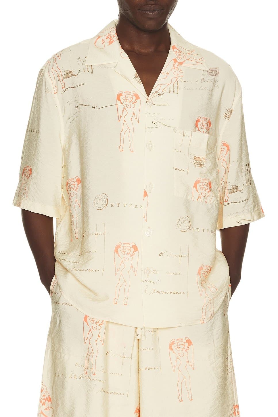 revolve Devil & Angel Postcard Shirt