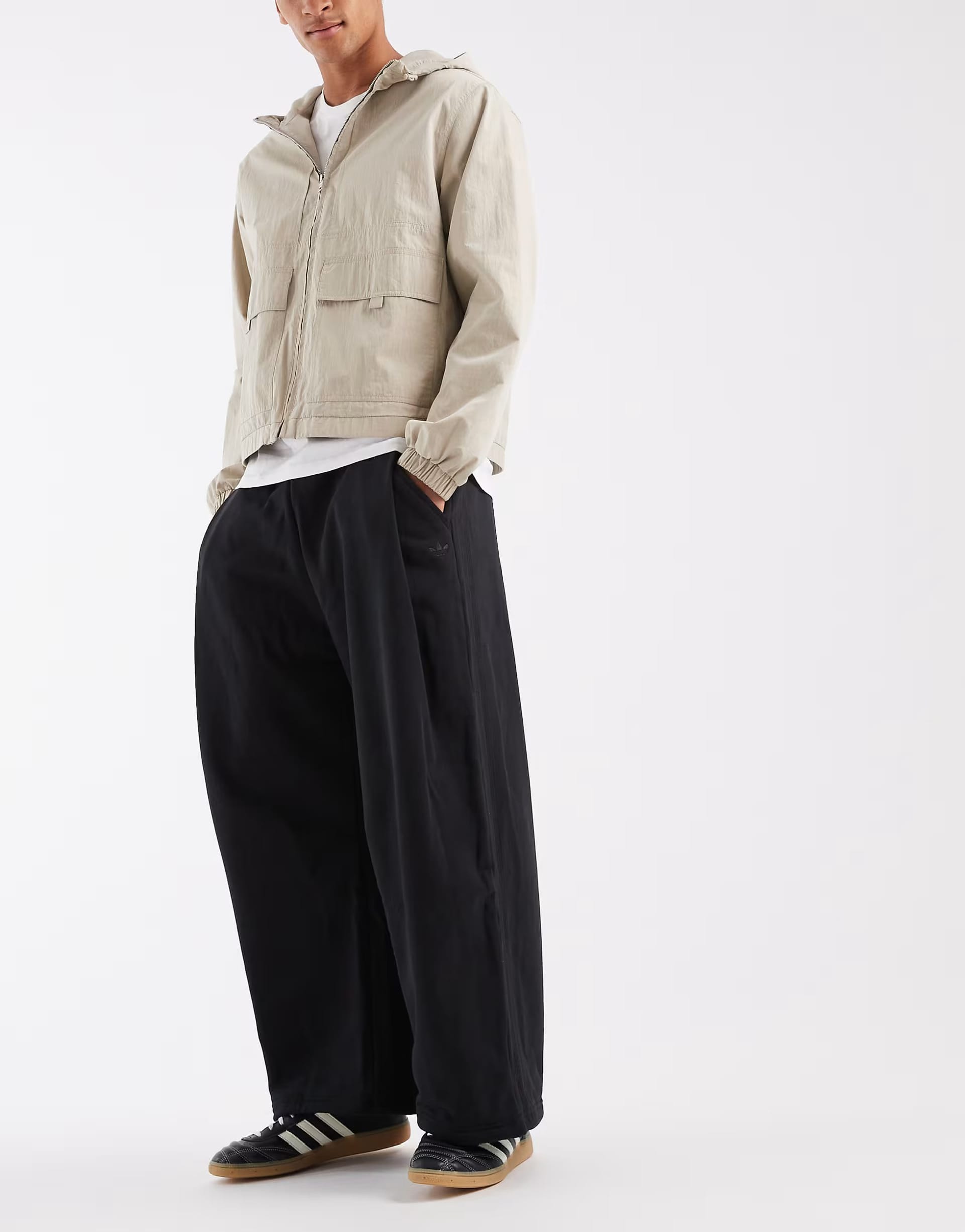 adidas Originals Black Premium Essentials Wide Hem Pants