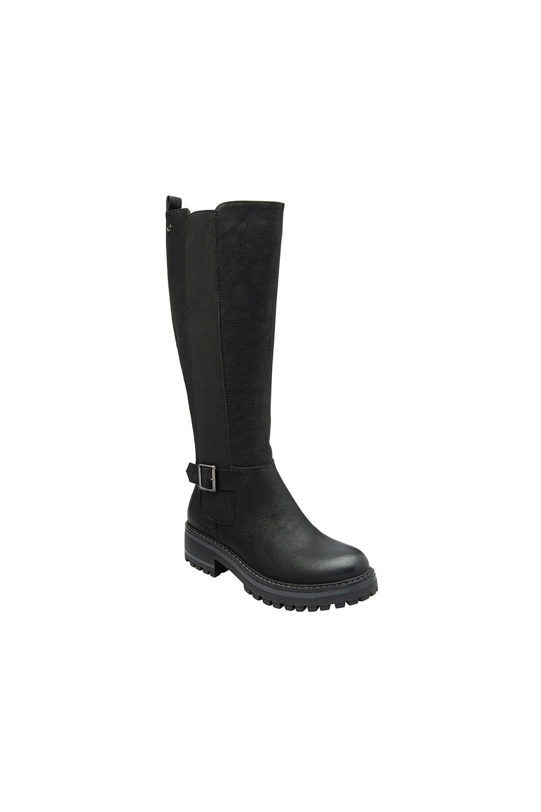 Lotus Lotus Women's Black 'Padova' Knee-High Boots - 1