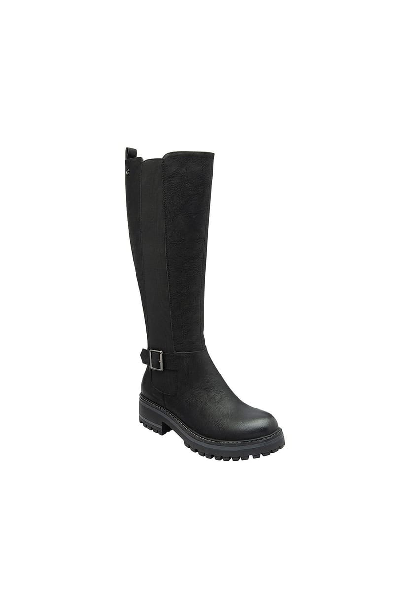 Lotus Lotus Women's Black 'Padova' Knee-High Boots - 1