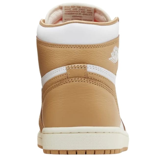 Nike Nike Women's Air Jordan 1 Retro High OG Praline Tan High Top Sneakers in White - 3