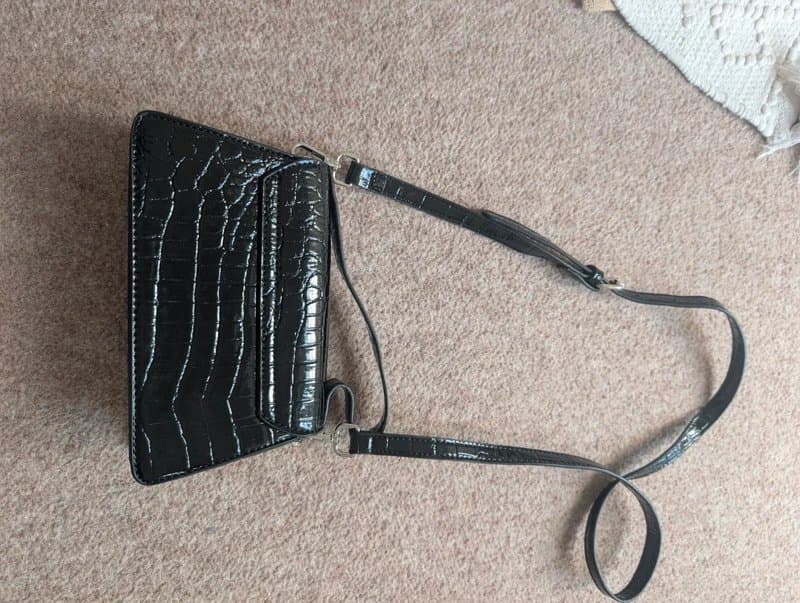 ASOS ASOS vegan leather croc mini cross-body bag