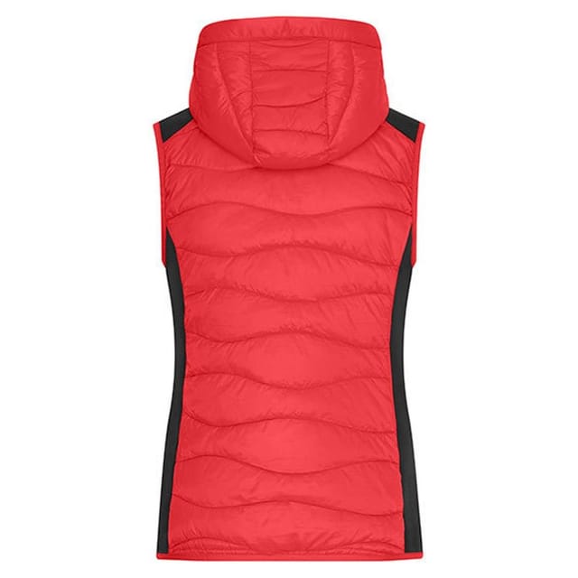James and Nicholson James and Nicholson Women's Hybrid Gilet in Red - 2