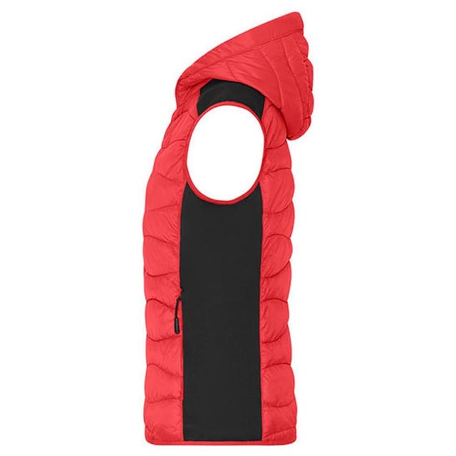 James and Nicholson James and Nicholson Women's Hybrid Gilet in Red - 3