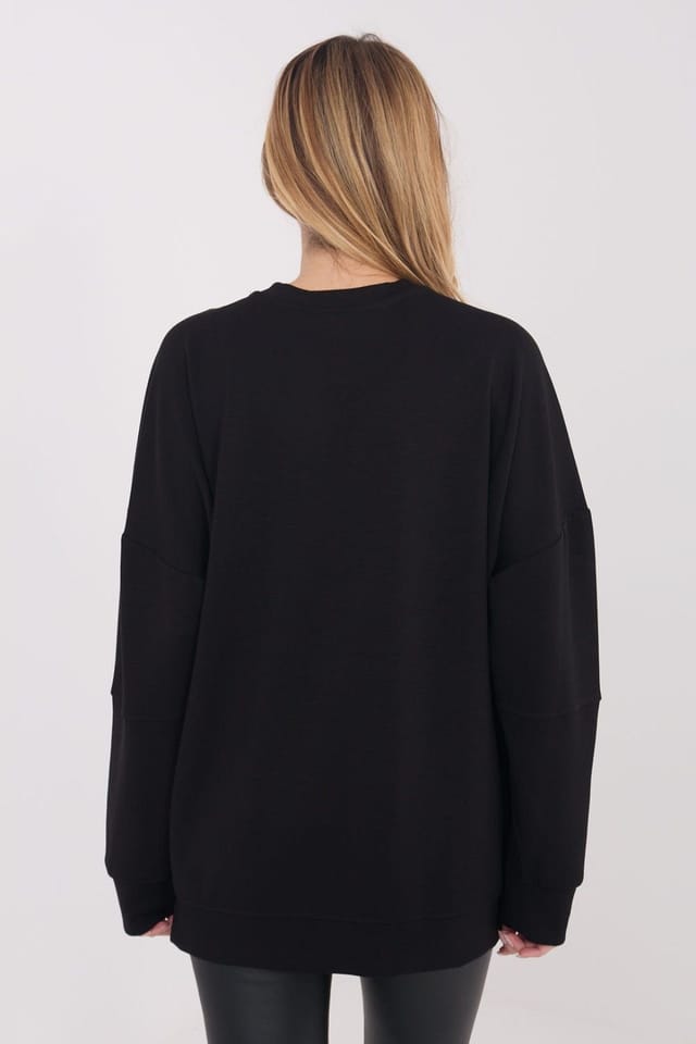 Love Lace Love Lace Women's Casual Viscose Elastane Blouse in Black - 3