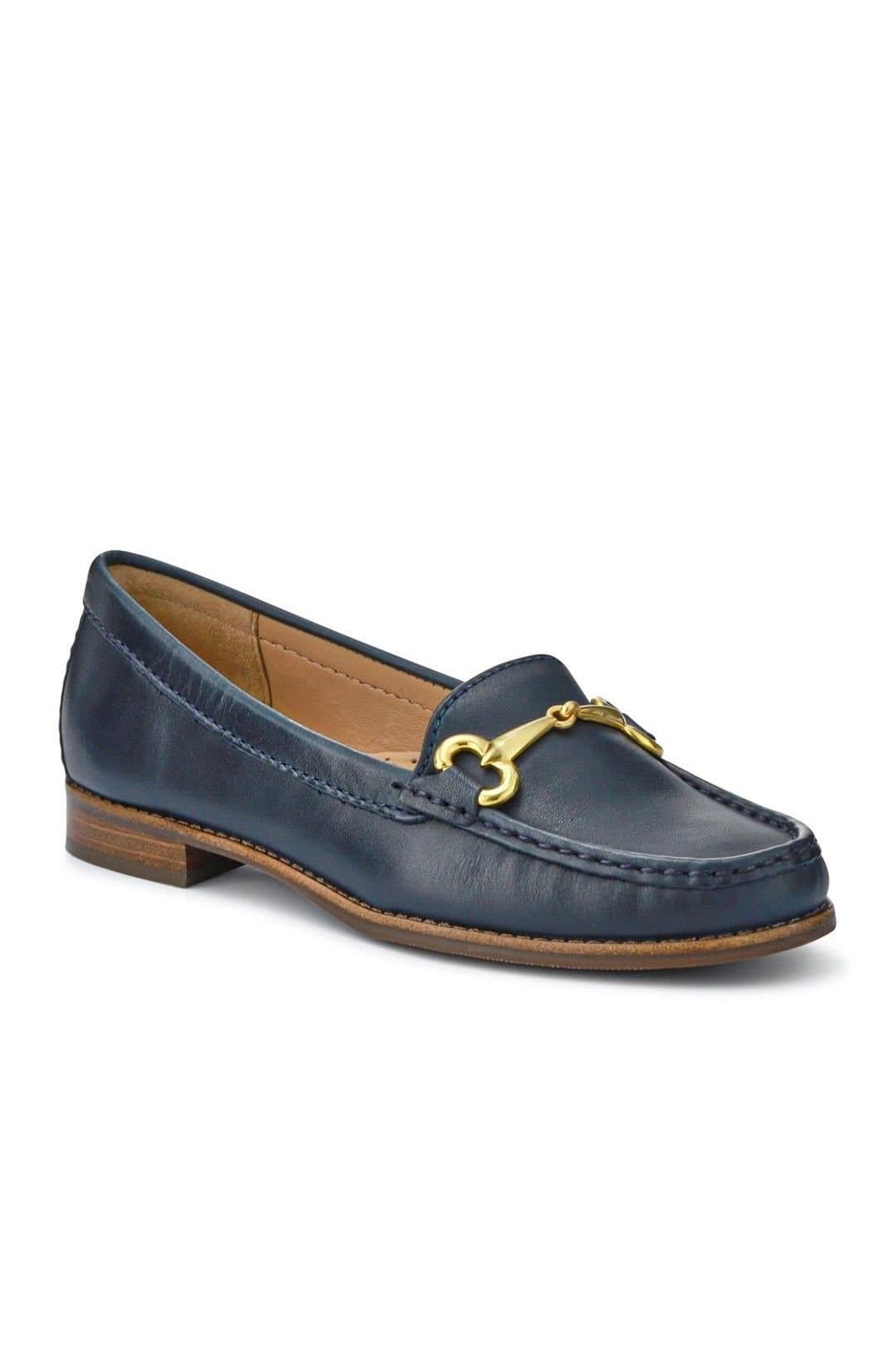 Jones Bootmaker Jones Bootmaker Navy Wide-Fit Slip-On Shoes