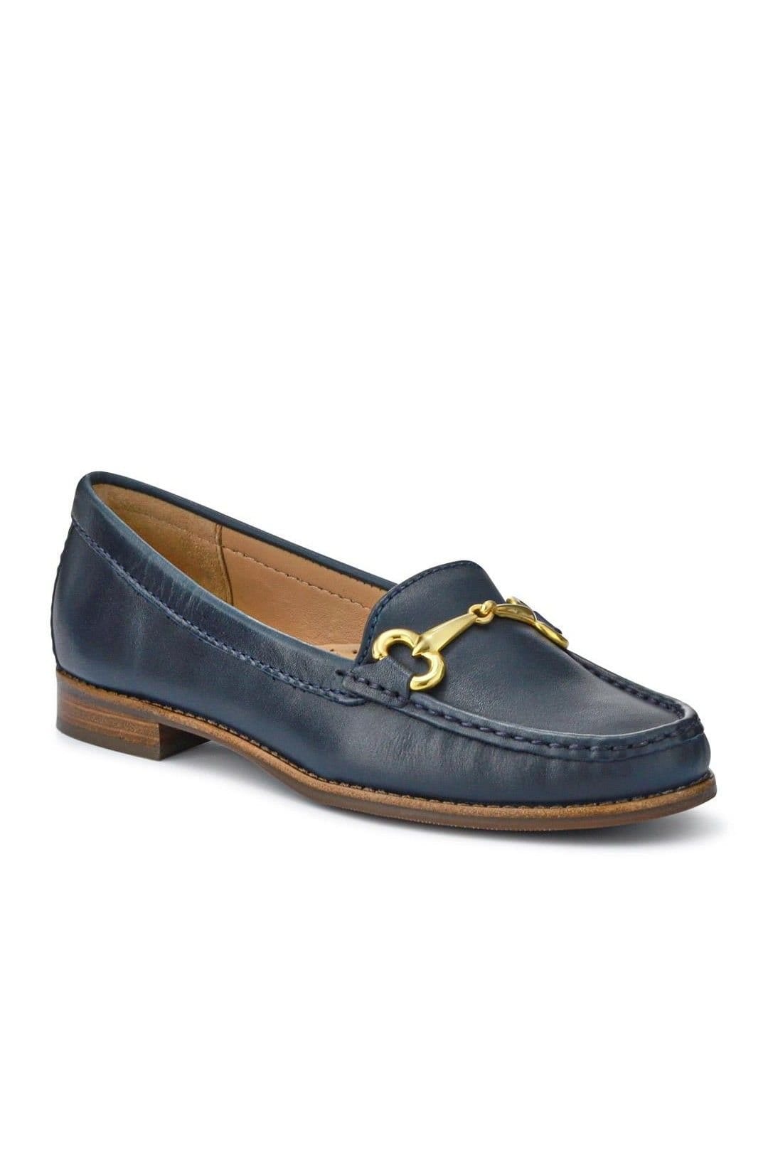 Jones Bootmaker Jones Bootmaker Women's Lorella Wide-Fit Slip-On Shoes in Navy - 1