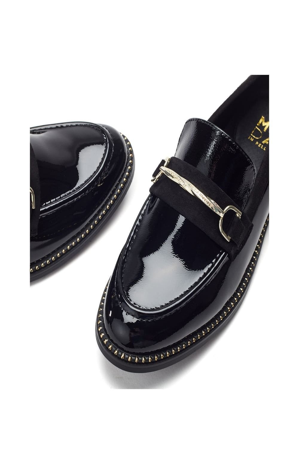 Moda In Pelle Moda In Pelle Women's 'Kinzey' Patent Leather Loafers in Black - 4