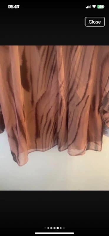 ASOS ASOS Design Pink Cape Sleeve Ruffle Frilly Floaty Mini Dress sz 12 BNWT