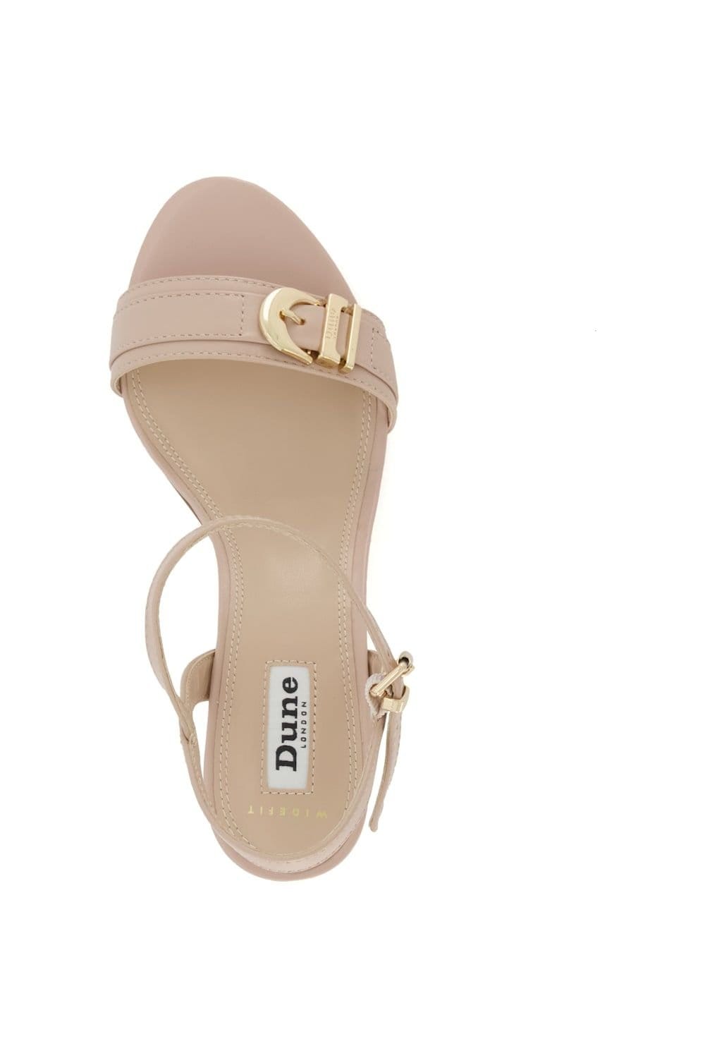 Dune London Dune London Women's Wide Fit 'Jessie' Leather Sandals in Natural - 4