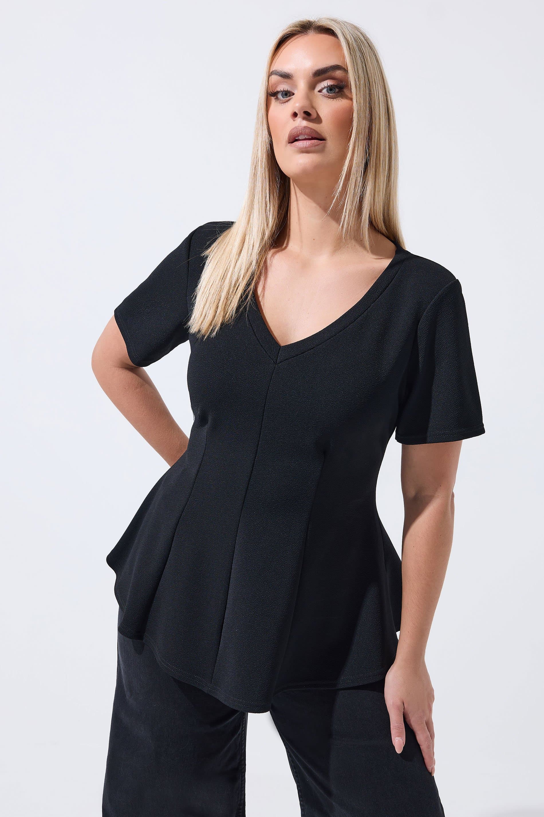 Limited Collection Plus Size Black Corset Top