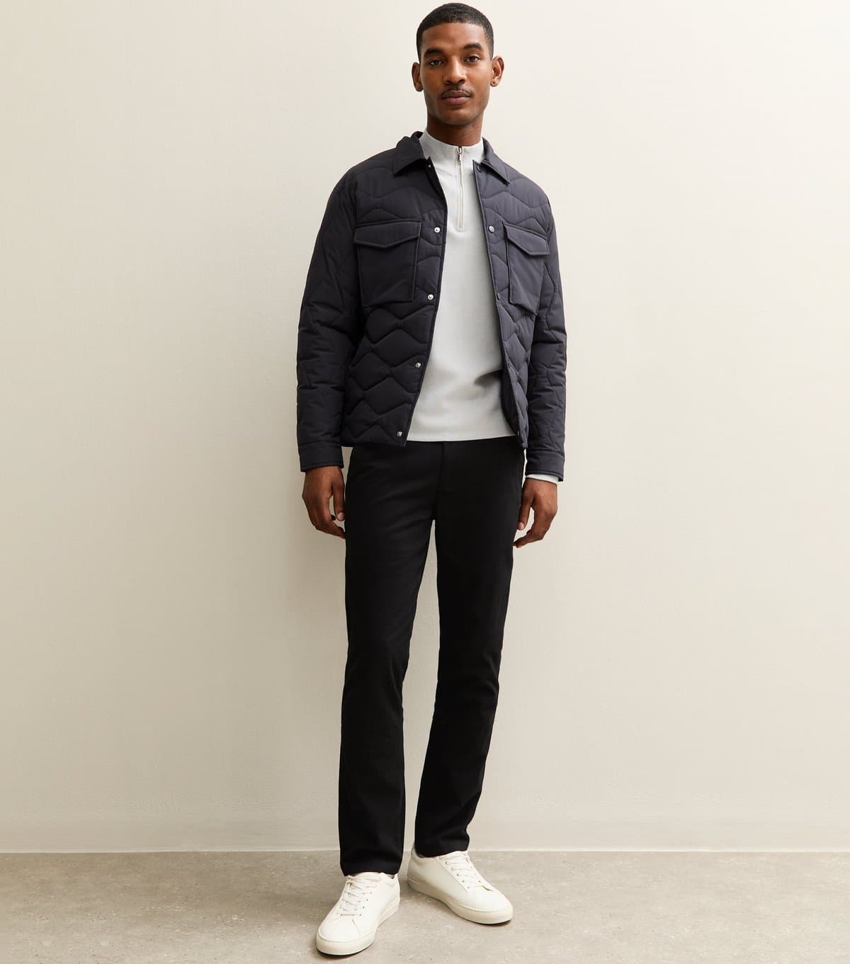 New Look Men's Black Slim Chino Trousers New Look