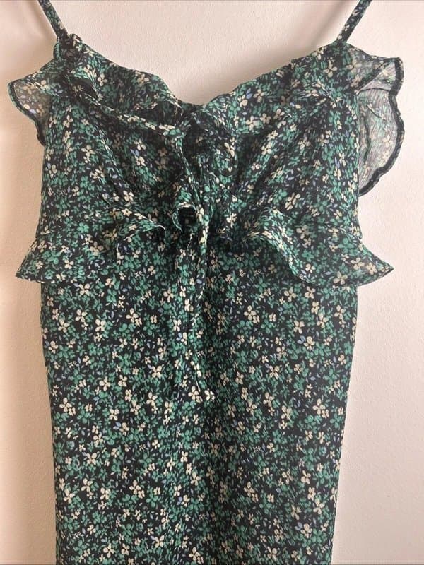 New Look New look - chiffon floral dress - size 8 - green