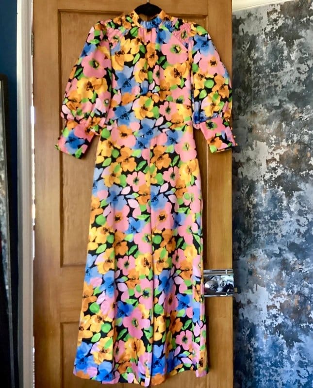 ASOS Design Vibrant open back ASOS Design jumpsuit- size 10 - 1