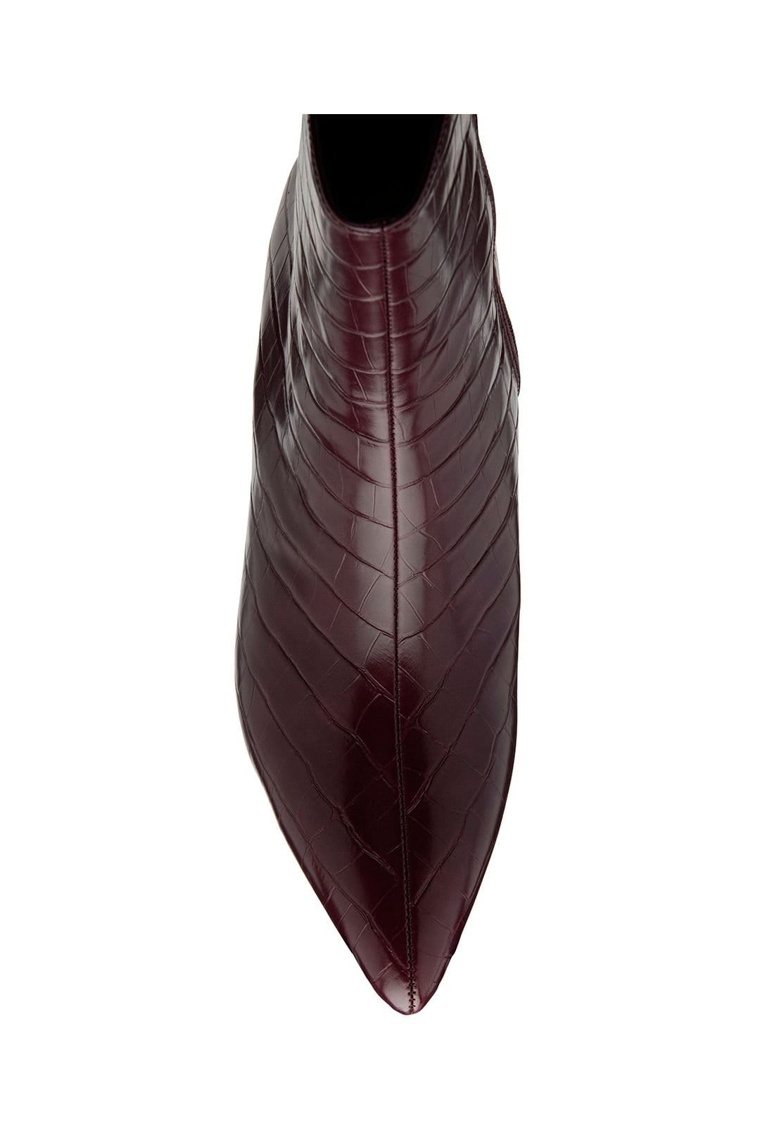 Ravel Ravel Women's 'Currans' Kitten Heel Ankle Boots in Burgundy - 4