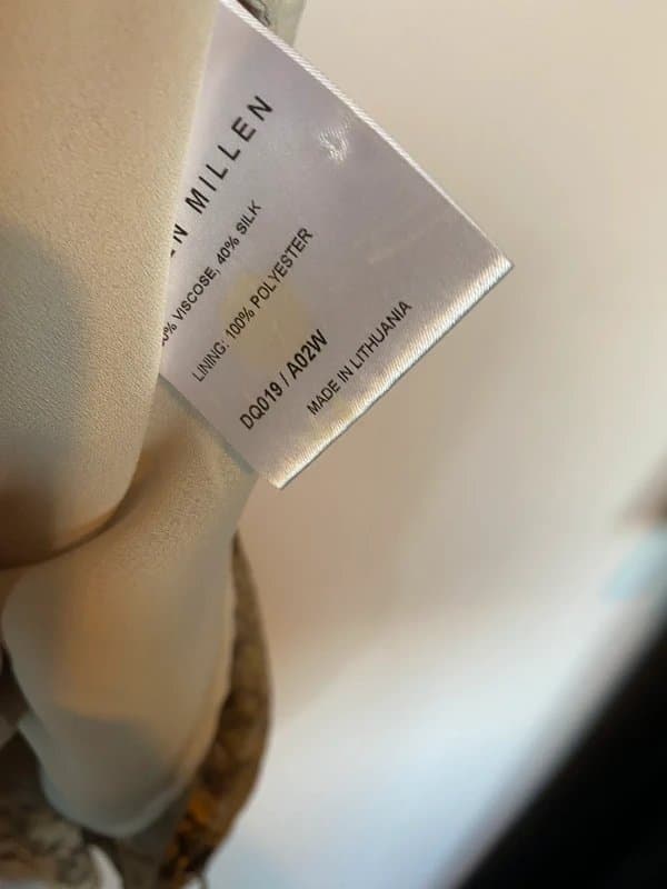 Karen Millen Karen Millen silk long lined print occasion dress